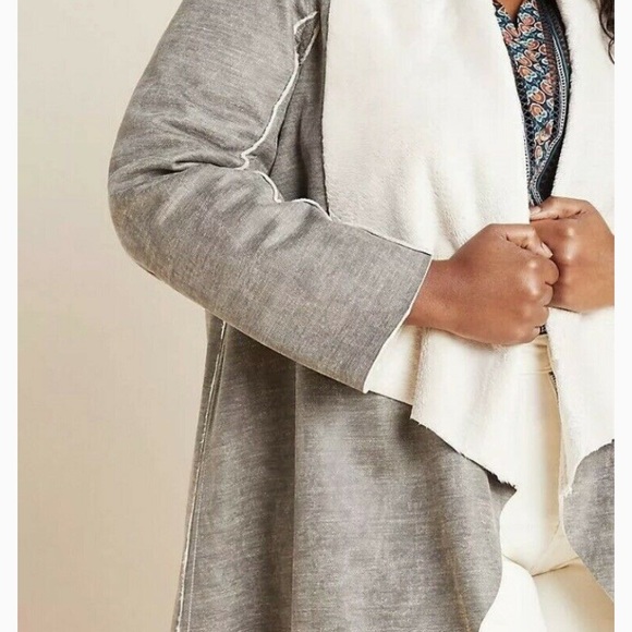 NWT Anthropologie Suede Sherpa Jacket Amadi Camilla - Picture 6 of 12